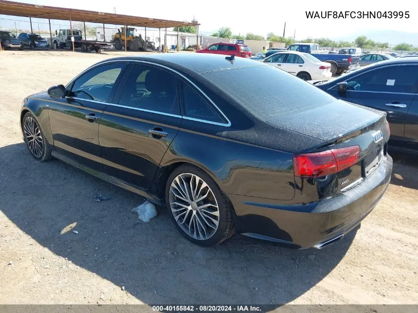 2017 Audi A6 2.0T Premium VIN: WAUF8AFC3HN043995 Lot: 40155842