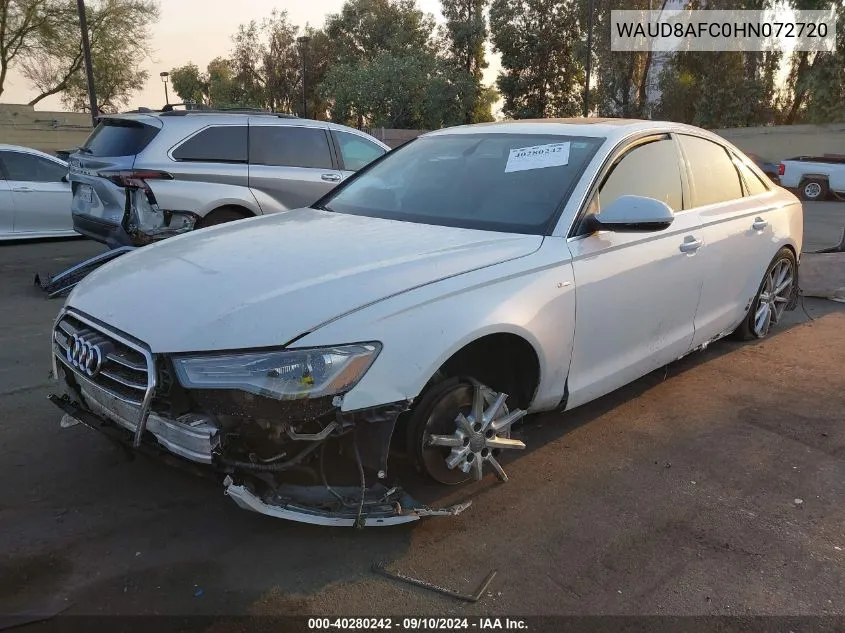 2017 Audi A6 Premium Plus VIN: WAUD8AFC0HN072720 Lot: 40280242