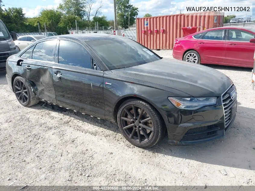 2017 Audi A6 3.0T Premium Plus VIN: WAUF2AFC5HN112042 Lot: 40280650