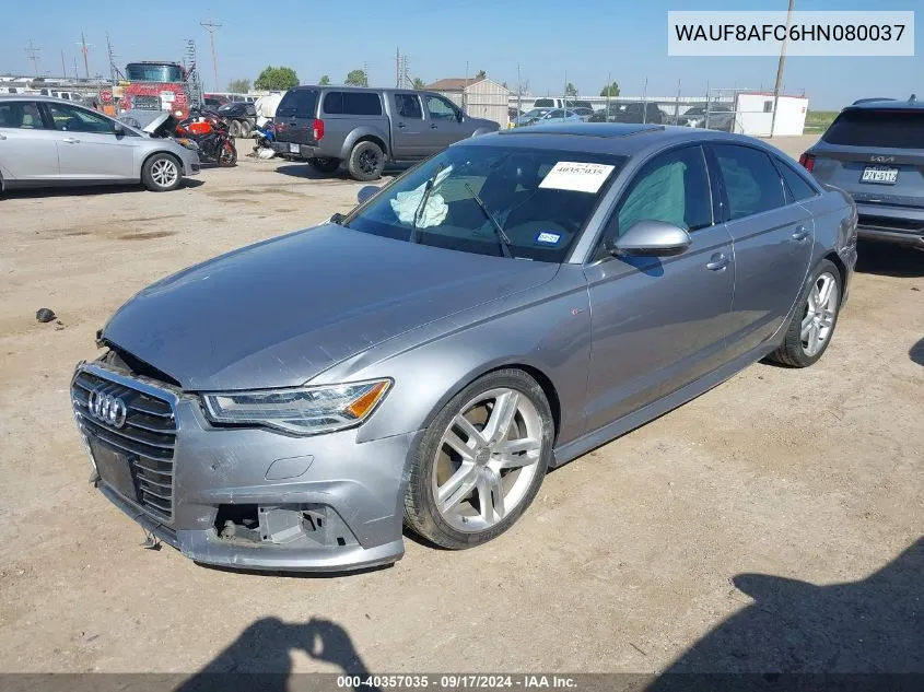 2017 Audi A6 2.0T Premium VIN: WAUF8AFC6HN080037 Lot: 40357035