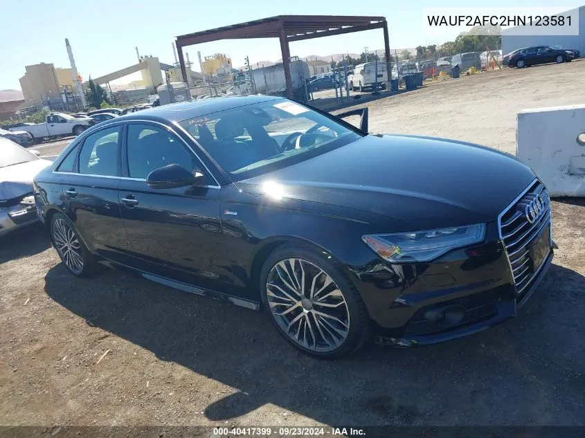 WAUF2AFC2HN123581 2017 Audi A6 3.0T Premium Plus