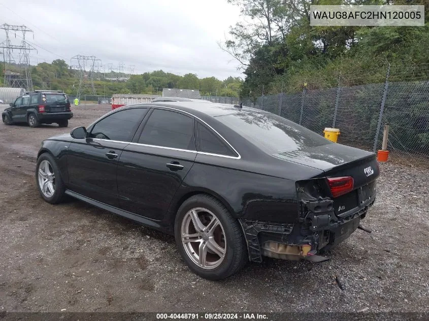 WAUG8AFC2HN120005 2017 Audi A6 2.0T Premium