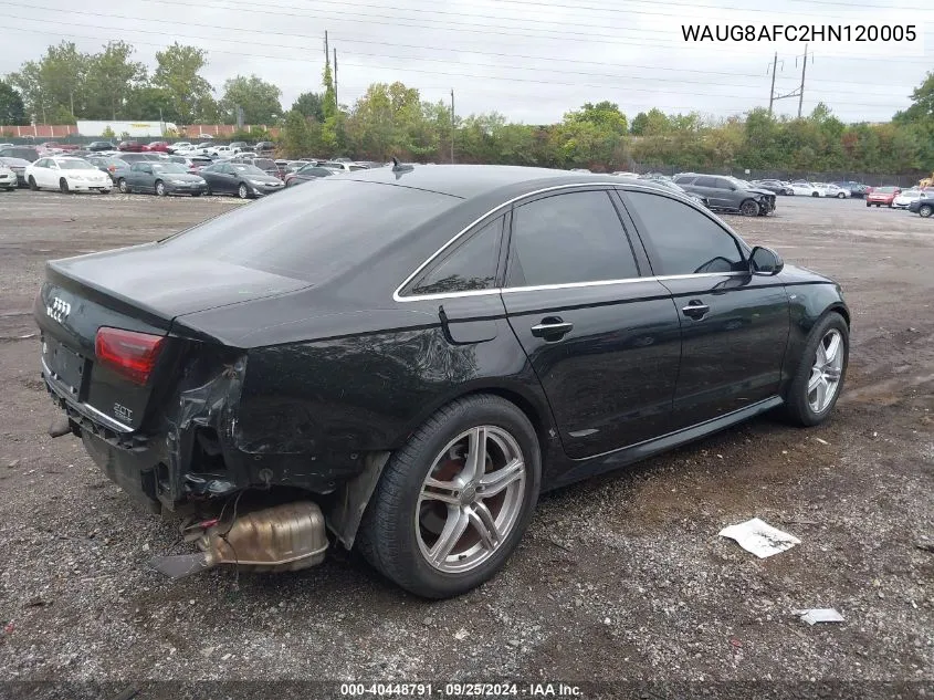 WAUG8AFC2HN120005 2017 Audi A6 2.0T Premium