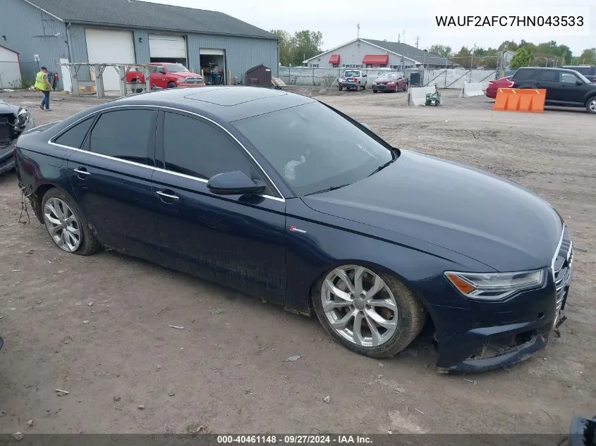 WAUF2AFC7HN043533 2017 Audi A6 3.0T Premium Plus