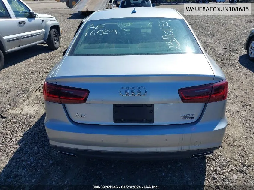 2018 Audi A6 2.0T Premium VIN: WAUF8AFCXJN108685 Lot: 39261946