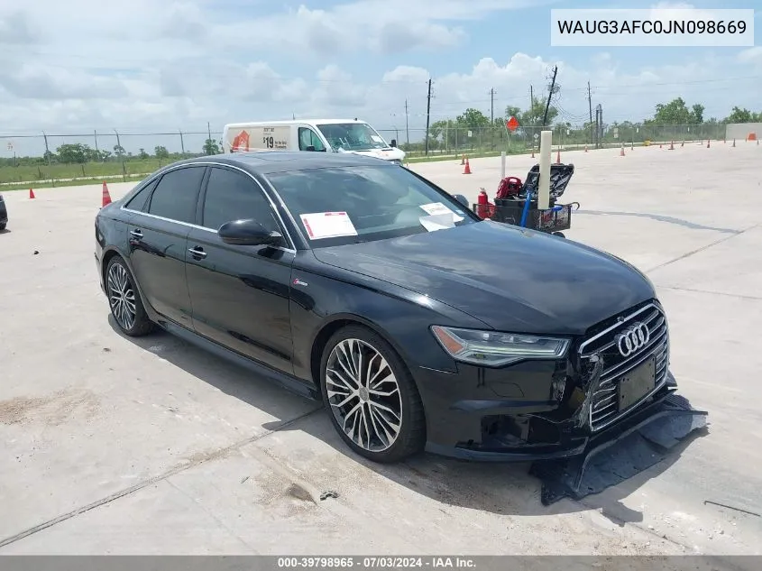 WAUG3AFC0JN098669 2018 Audi A6 3.0T Premium