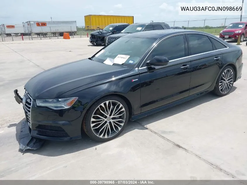 WAUG3AFC0JN098669 2018 Audi A6 3.0T Premium