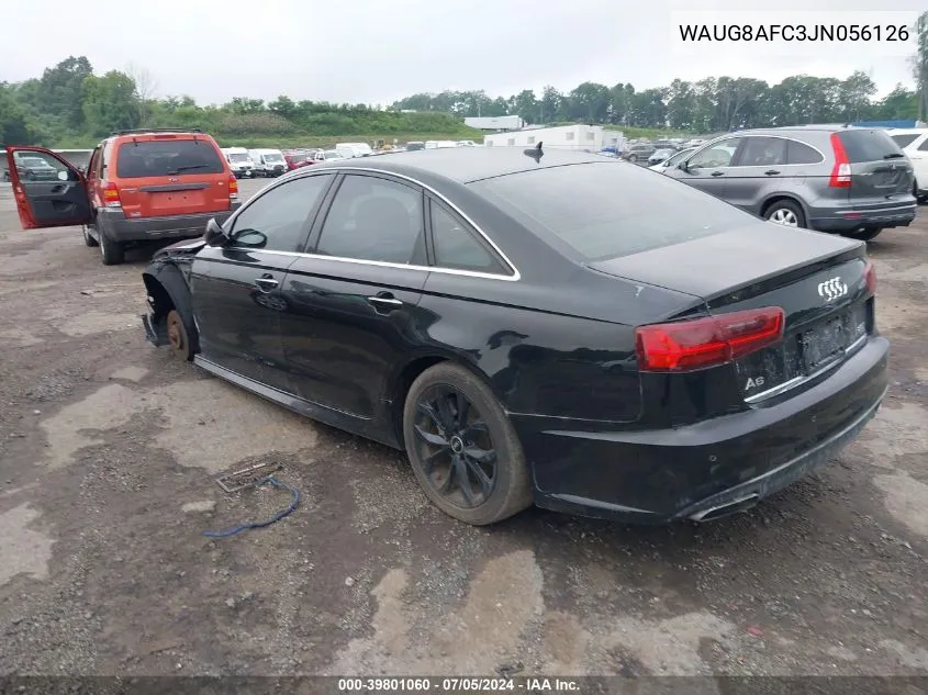 2018 Audi A6 2.0T Premium VIN: WAUG8AFC3JN056126 Lot: 39801060