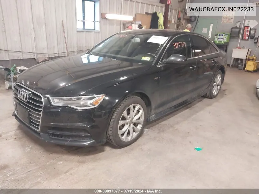 WAUG8AFCXJN022233 2018 Audi A6 2.0T Premium