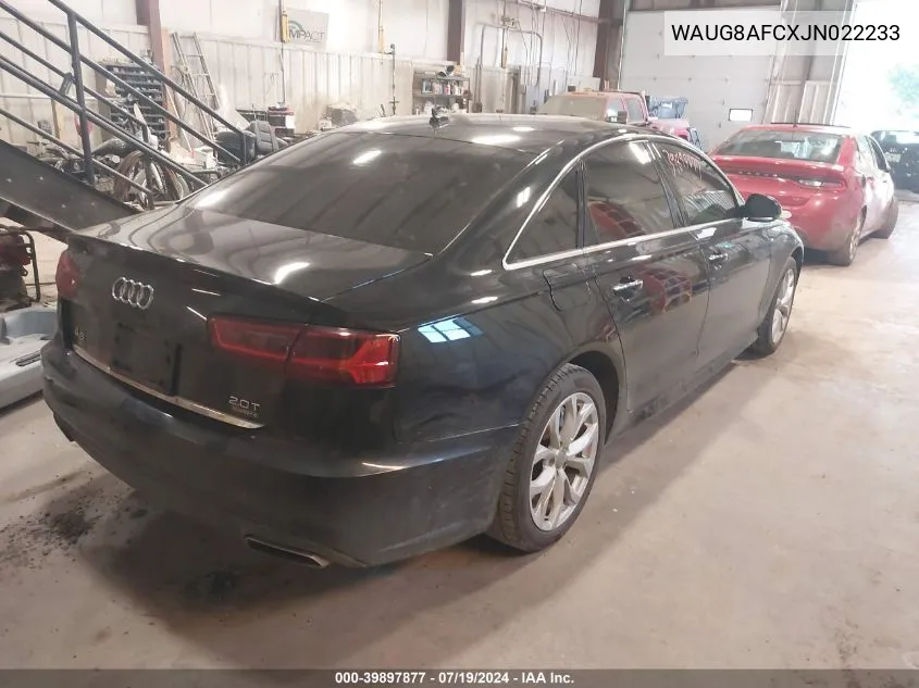 WAUG8AFCXJN022233 2018 Audi A6 2.0T Premium