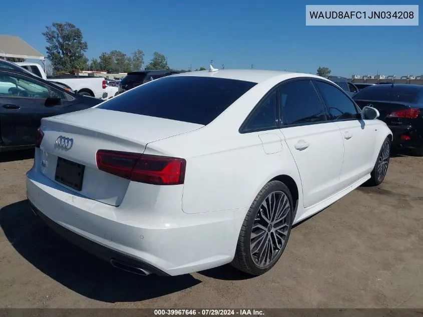 WAUD8AFC1JN034208 2018 Audi A6 2.0T Premium