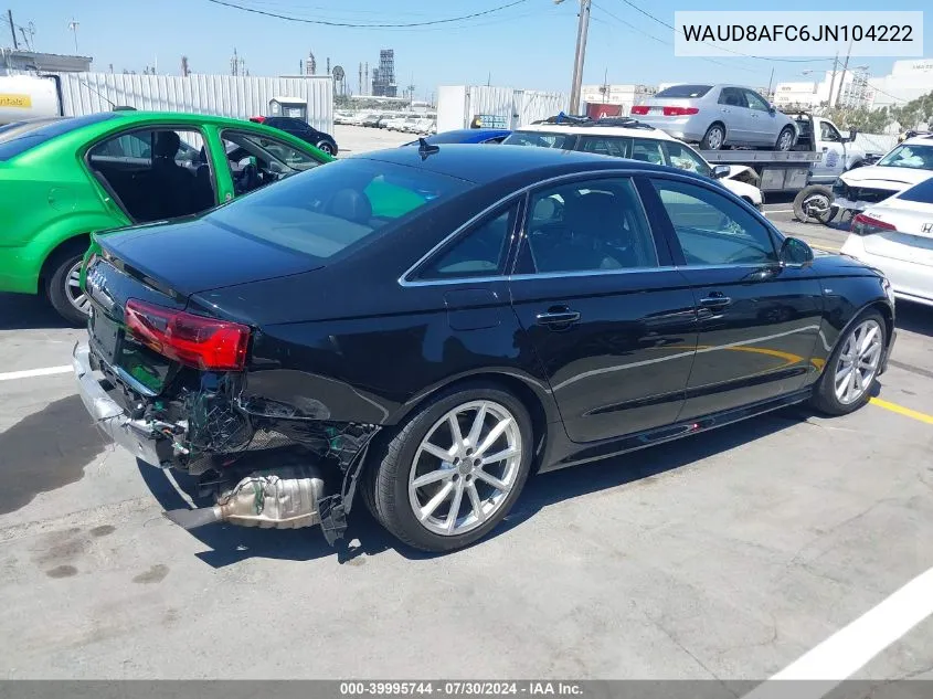 2018 Audi A6 2.0T Premium VIN: WAUD8AFC6JN104222 Lot: 39995744