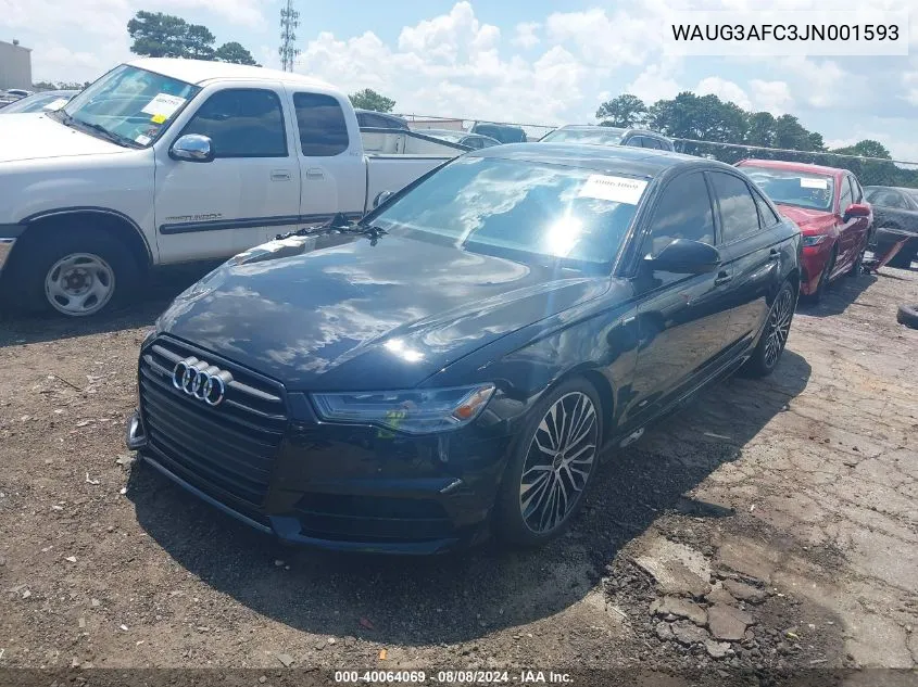 2018 Audi A6 3.0T Premium VIN: WAUG3AFC3JN001593 Lot: 40064069