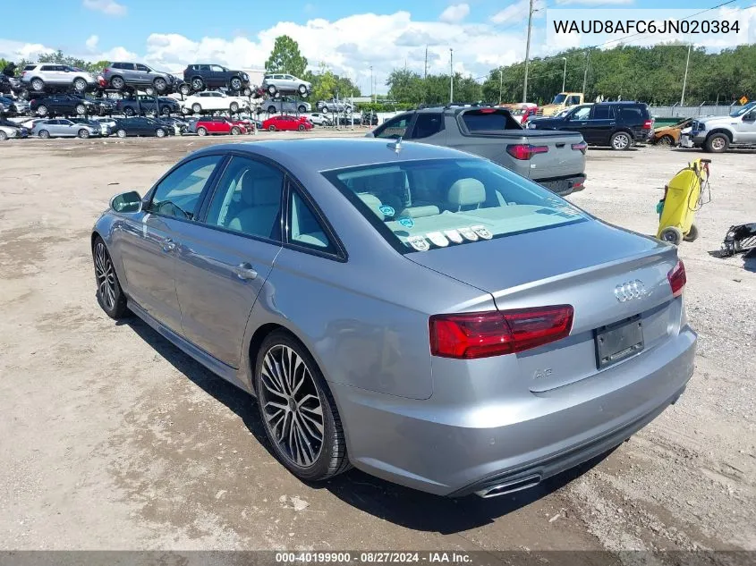 2018 Audi A6 2.0T Premium VIN: WAUD8AFC6JN020384 Lot: 40199900