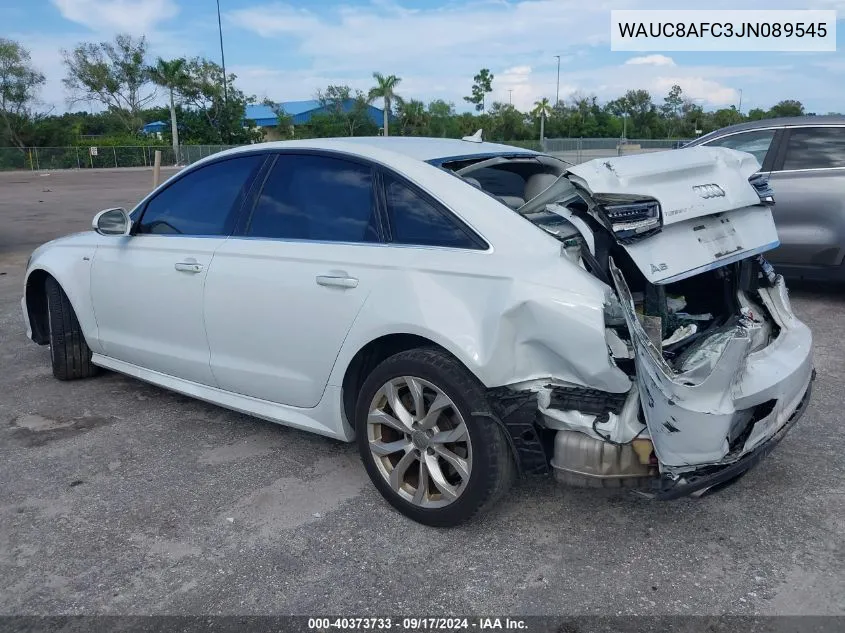 WAUC8AFC3JN089545 2018 Audi A6 Premium/Sport