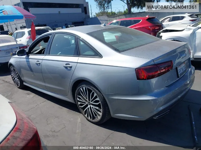 2018 Audi A6 2.0T Premium VIN: WAUG8AFC4JN041361 Lot: 40402160