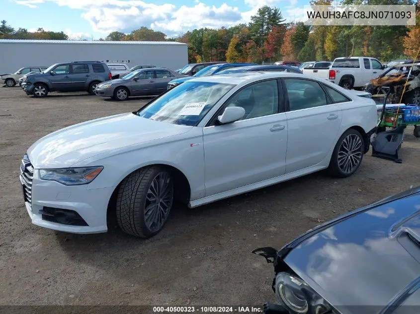 2018 Audi A6 3.0T Premium VIN: WAUH3AFC8JN071093 Lot: 40500323