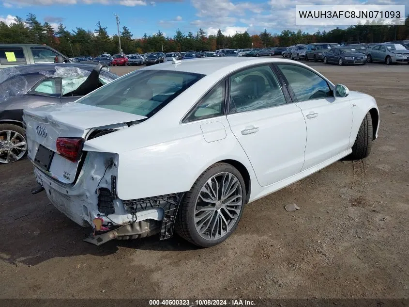 2018 Audi A6 3.0T Premium VIN: WAUH3AFC8JN071093 Lot: 40500323