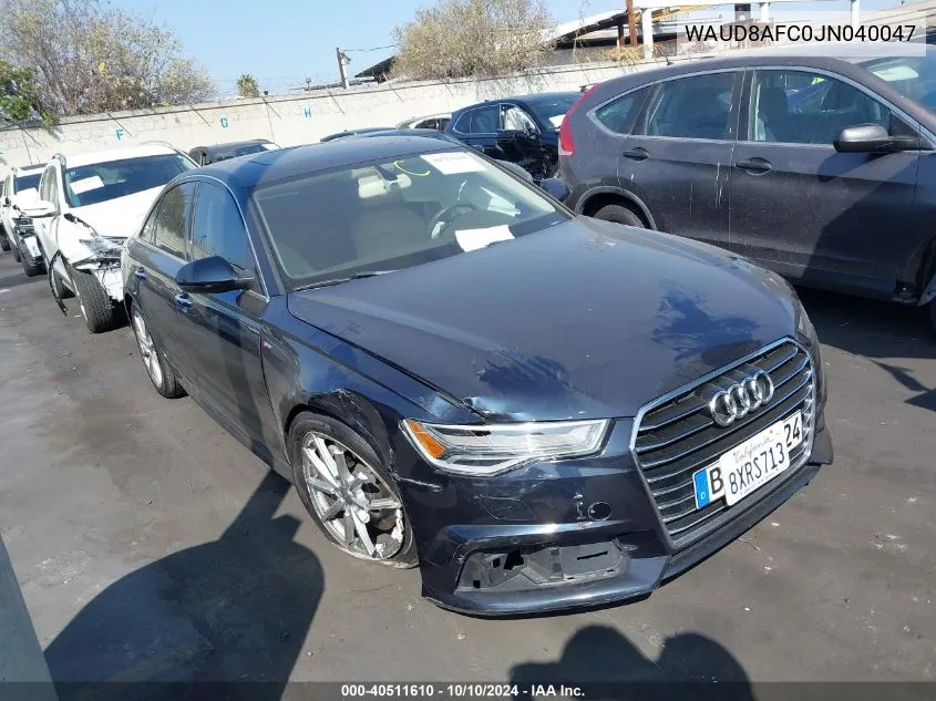 2018 Audi A6 Premium Plus VIN: WAUD8AFC0JN040047 Lot: 40511610