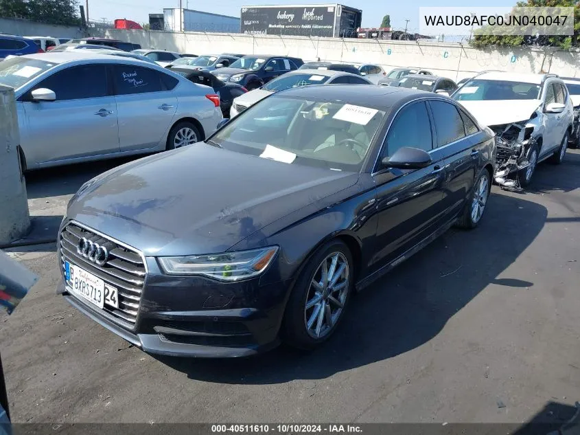 2018 Audi A6 Premium Plus VIN: WAUD8AFC0JN040047 Lot: 40511610