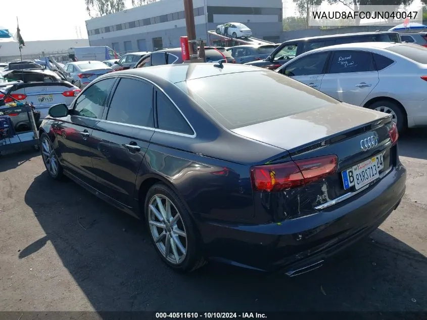 2018 Audi A6 Premium Plus VIN: WAUD8AFC0JN040047 Lot: 40511610