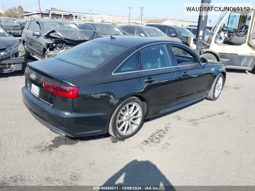 2018 Audi A6 Premium Plus VIN: WAUD8AFCXJN069152 Lot: 40558011