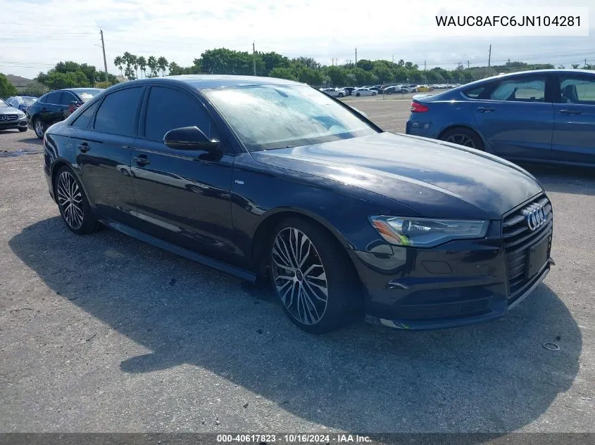 2018 Audi A6 2.0T Premium/2.0T Sport VIN: WAUC8AFC6JN104281 Lot: 40617823