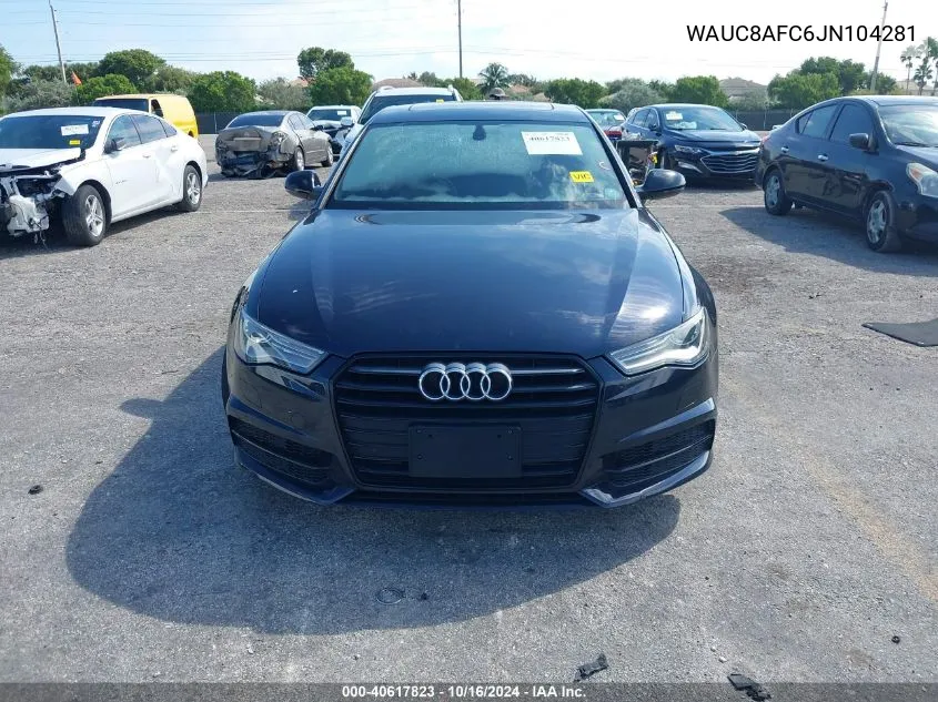 2018 Audi A6 2.0T Premium/2.0T Sport VIN: WAUC8AFC6JN104281 Lot: 40617823