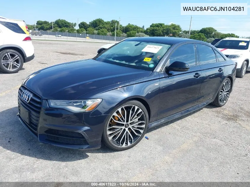 2018 Audi A6 2.0T Premium/2.0T Sport VIN: WAUC8AFC6JN104281 Lot: 40617823