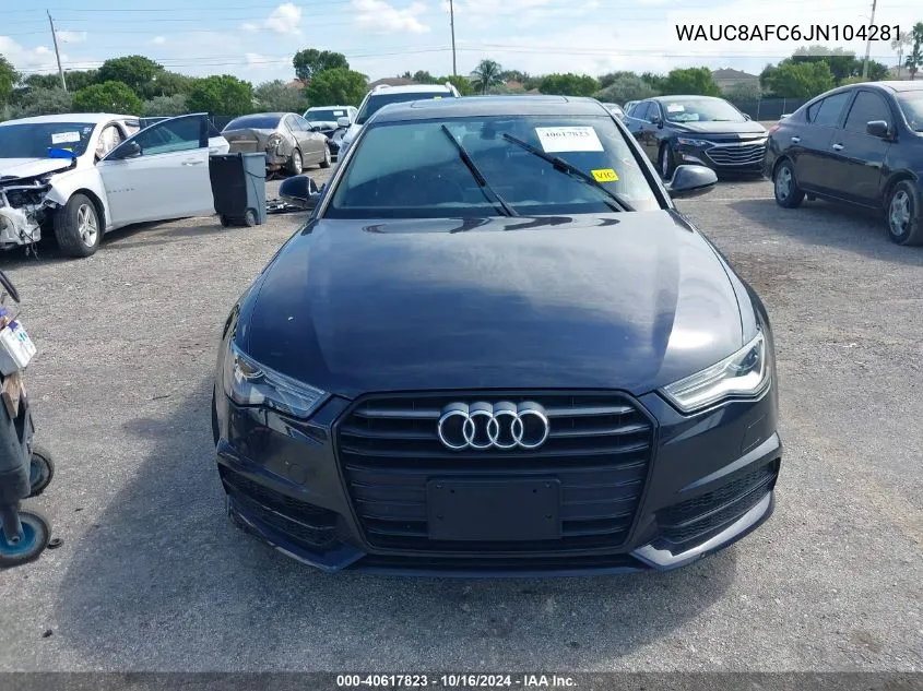 2018 Audi A6 2.0T Premium/2.0T Sport VIN: WAUC8AFC6JN104281 Lot: 40617823