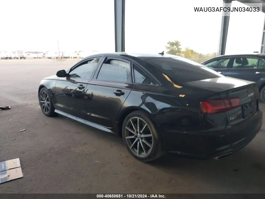 2018 Audi A6 Premium Plus VIN: WAUG3AFC9JN034033 Lot: 40650651