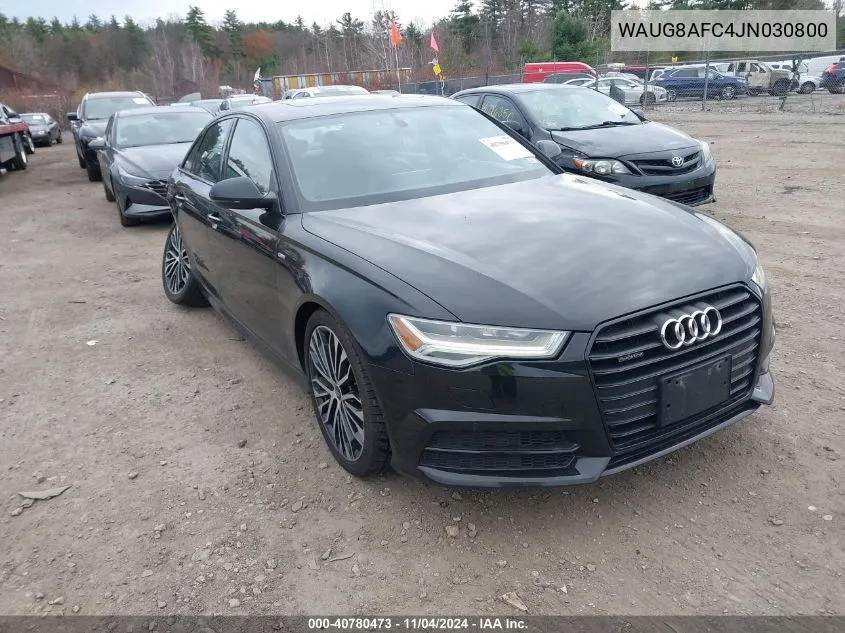 2018 Audi A6 2.0T Premium VIN: WAUG8AFC4JN030800 Lot: 40780473