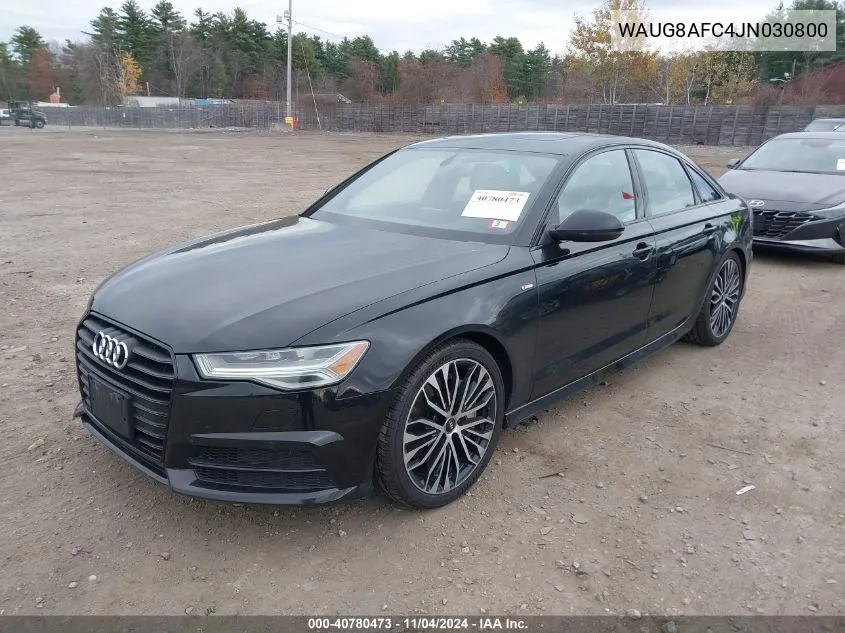 2018 Audi A6 2.0T Premium VIN: WAUG8AFC4JN030800 Lot: 40780473