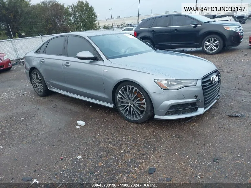 2018 Audi A6 2.0T Premium VIN: WAUF8AFC1JN033147 Lot: 40783196