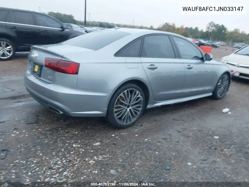 2018 Audi A6 2.0T Premium VIN: WAUF8AFC1JN033147 Lot: 40783196