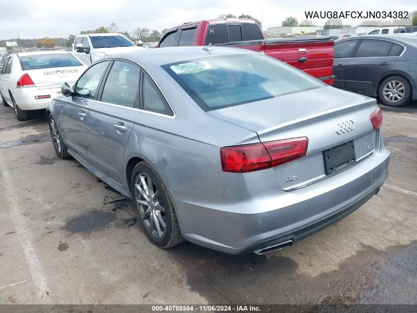 2018 Audi A6 2.0T Premium VIN: WAUG8AFCXJN034382 Lot: 40785984