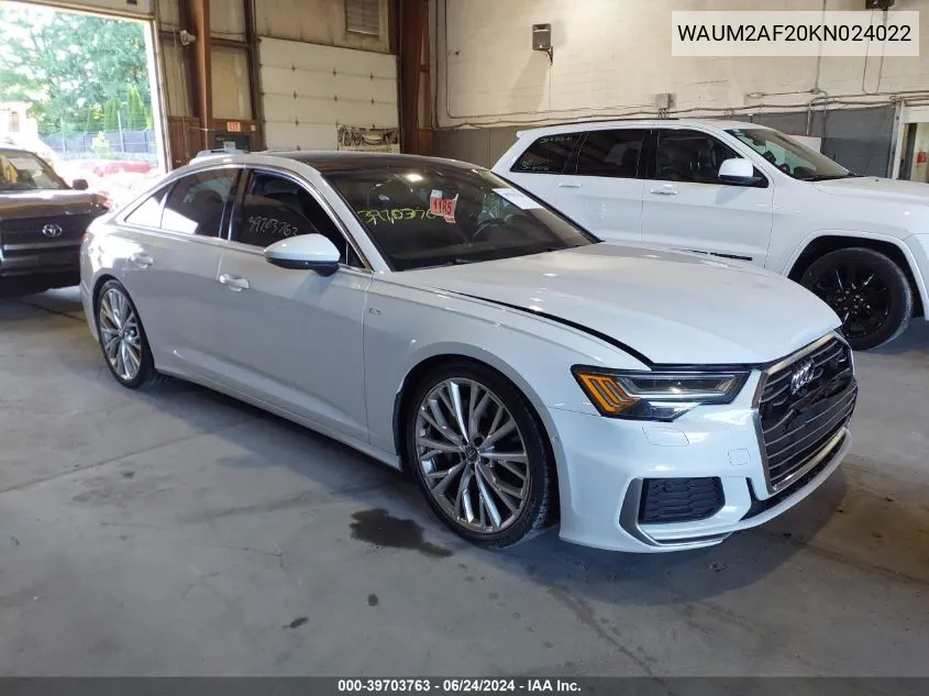 2019 Audi A6 55 Premium VIN: WAUM2AF20KN024022 Lot: 39703763