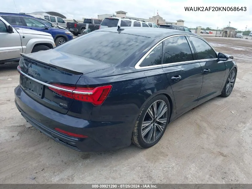 WAUK2AF20KN068643 2019 Audi A6 55 Premium