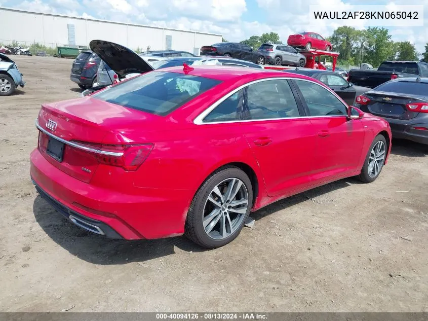 WAUL2AF28KN065042 2019 Audi A6 55 Premium