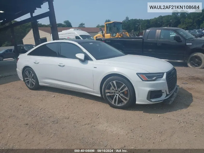 2019 Audi A6 55 Premium VIN: WAUL2AF21KN108684 Lot: 40105898