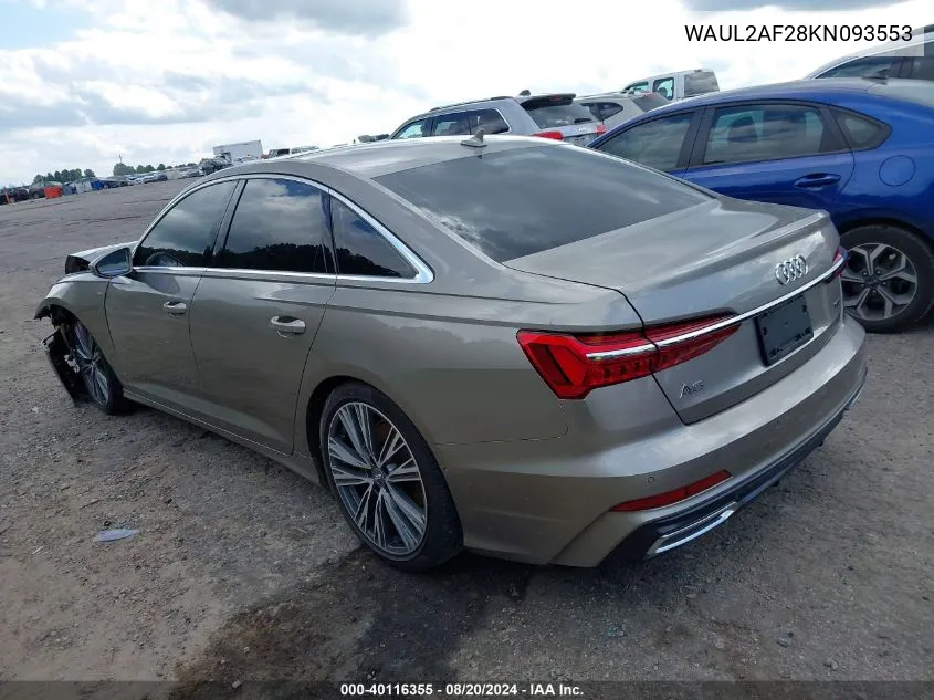 WAUL2AF28KN093553 2019 Audi A6 55 Premium