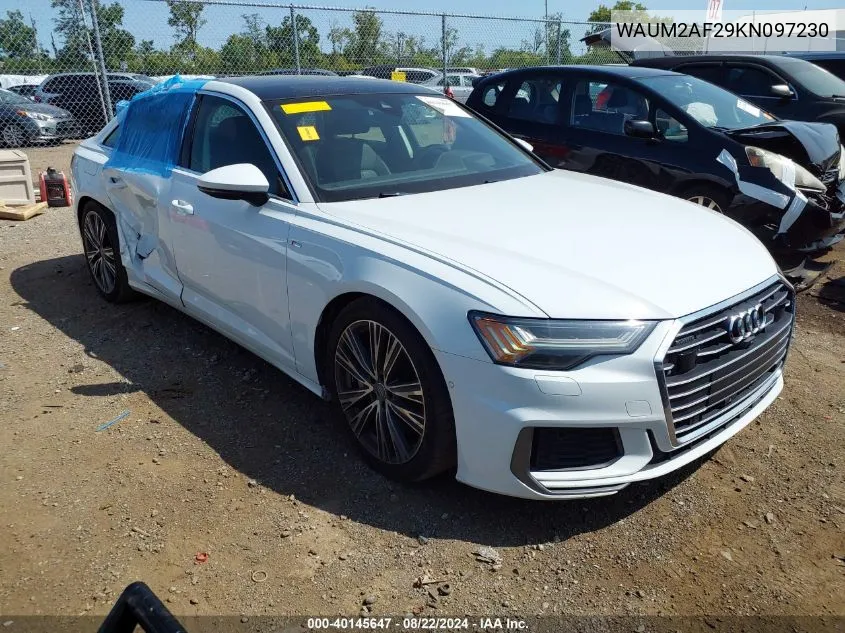 2019 Audi A6 55 Premium VIN: WAUM2AF29KN097230 Lot: 40145647