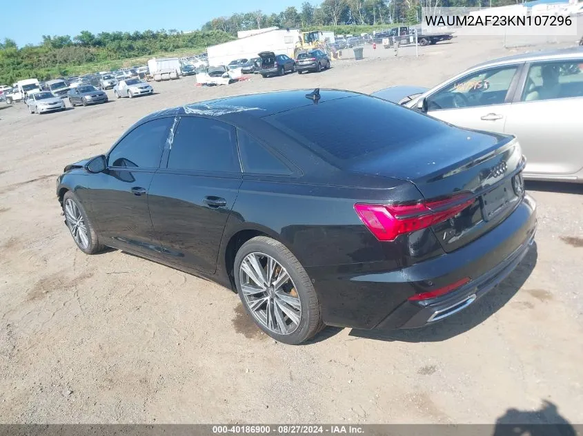 2019 Audi A6 55 Premium VIN: WAUM2AF23KN107296 Lot: 40186900