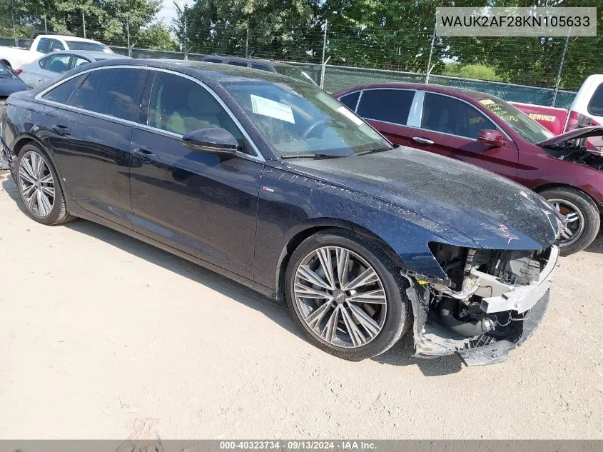 2019 Audi A6 55 Premium VIN: WAUK2AF28KN105633 Lot: 40323734