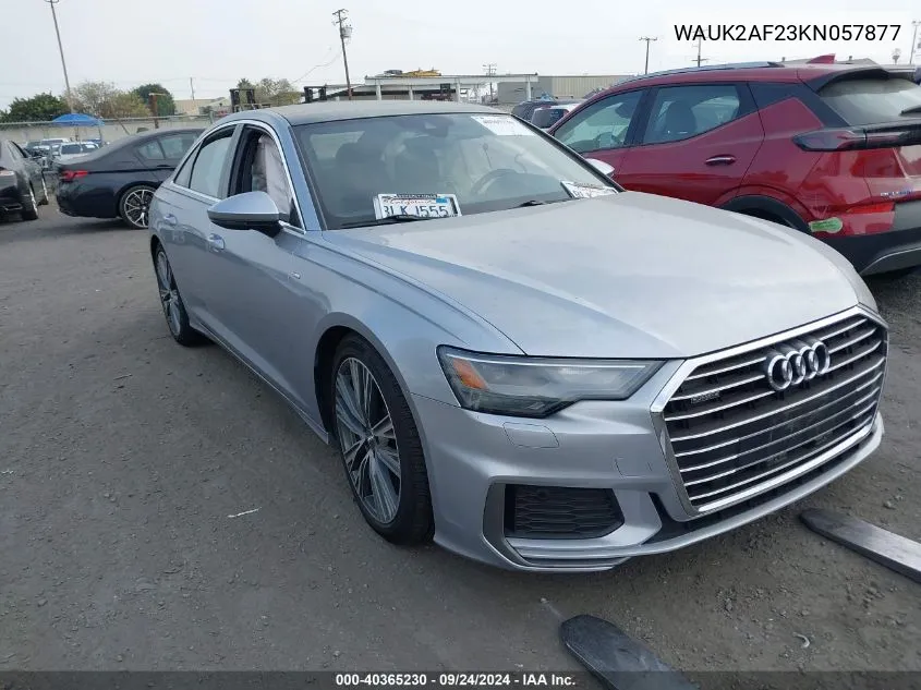 2019 Audi A6 55 Premium VIN: WAUK2AF23KN057877 Lot: 40365230