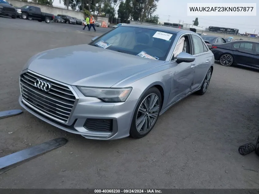 2019 Audi A6 55 Premium VIN: WAUK2AF23KN057877 Lot: 40365230