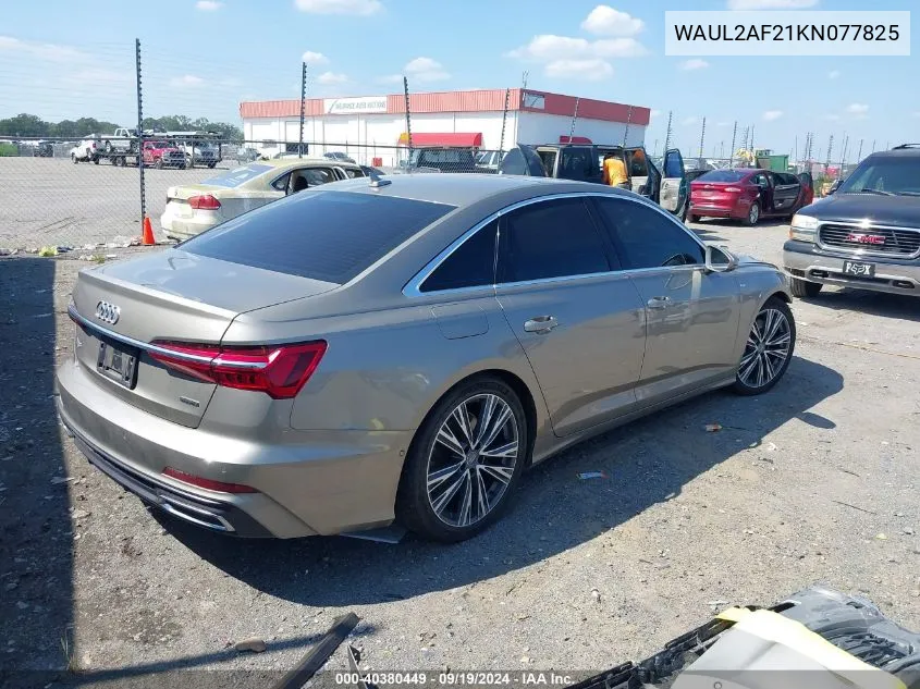 2019 Audi A6 55 Premium VIN: WAUL2AF21KN077825 Lot: 40380449