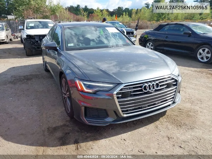 2019 Audi A6 55 Premium VIN: WAUL2AF25KN105965 Lot: 40443824