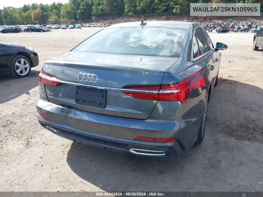 2019 Audi A6 55 Premium VIN: WAUL2AF25KN105965 Lot: 40443824