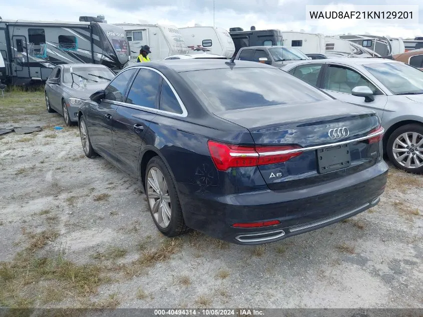 2019 Audi A6 Premium VIN: WAUD8AF21KN129201 Lot: 40494314